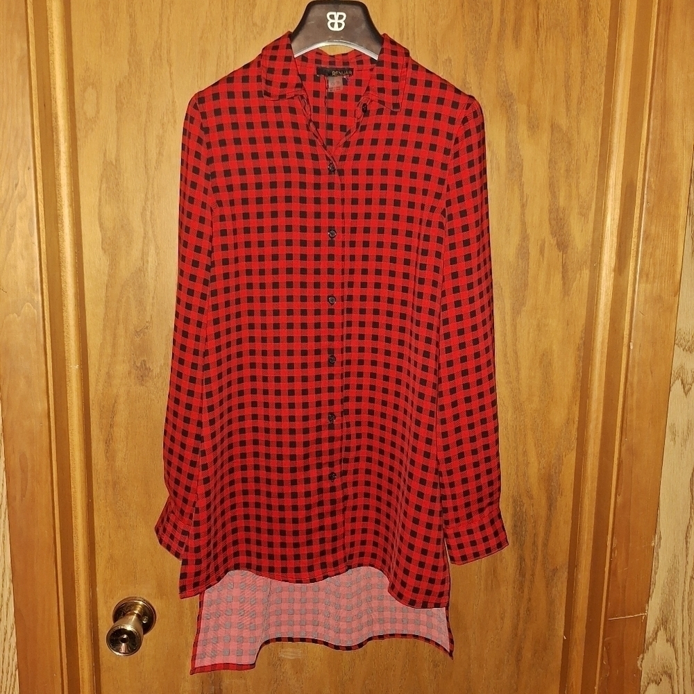 🌟 Renuar plaid shirt size XS NWT